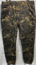 Victorious Men's Classic Tapered Drawstring Drop Crotch Jogger Pants JG804 Camo