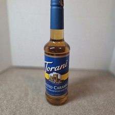 Torani Sugar Free Salted Caramel Syrup 750 mL Classic, Caramel