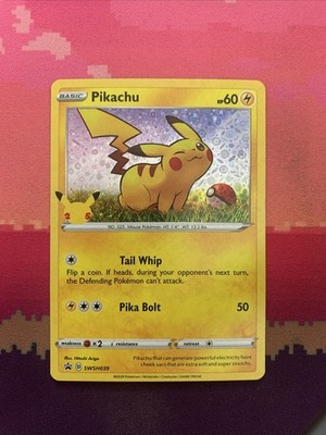 Pokemon Karte Pikachu SWSH039 General Mills Holo Near Mint