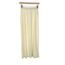 Vintage 60s Cream Full Length Slip Large Small