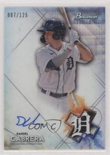 2021 Bowman Sterling Prospect Wave Refractor 87/125 Daniel Cabrera Auto 0cv