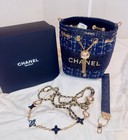 Chanel Beauté Tweed Cosmetic Pouch Set – Navy Blue/Gold – New in Box