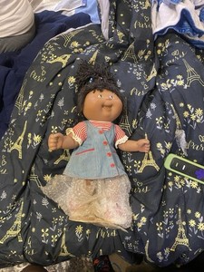 Ashton-Drake Mother Goose Nursery Porcelain Baby Doll Dark Brown Eyes Black