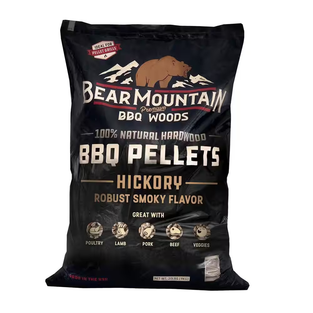 20 Lbs. Premium All-Natural Hardwood Hickory BBQ Smoker Pell