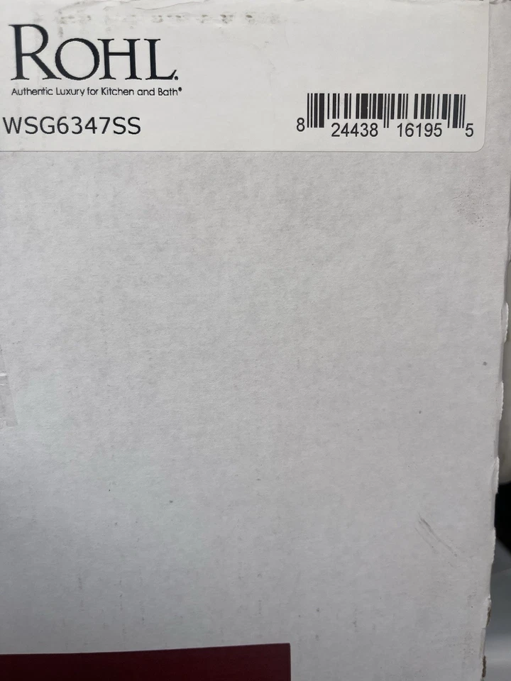 Estante de lavabo de cocina Rohl WSG6347SS Allia con pies de goma ACERO INOXIDABLE caja abierta Foto 2 de 4