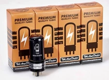 TAD 6V6GTB-STR Black Bottle NOS Premium Selected Tubes (1 Quartet - MATCHED)
