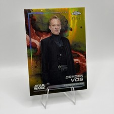 2024 Topps Chrome Star Wars Dryden Vos SSP Gold Refractor /50 #149