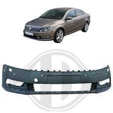 Stoßstange vorne für VW Passat B7 2010-2014 Stoßfänger grundiert SRA + 6x PDC