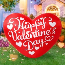 4ft Valentine  s Day Inflatable Decorations Giant Heart Outdoor Blow Up Heart