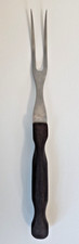 Vintage Cutco No 27 Carving Turning Fork Brown Handle Made in USA