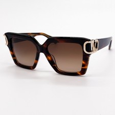 NEW VALENTINO SUNGLASSES VLS-107B HAVANA WOMEN EYEWEAR