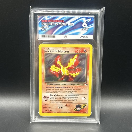 Rocket's Moltres (Unlimited) graded ACE 6 for sale on eBay