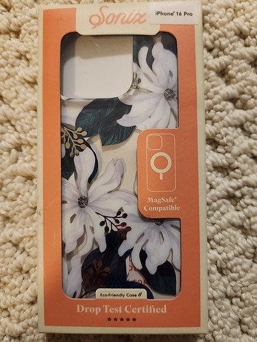 iPhone 16 PRO Ecofriendly Sonix-Dellilah Clear w/ White Flowers Cell Phone Case