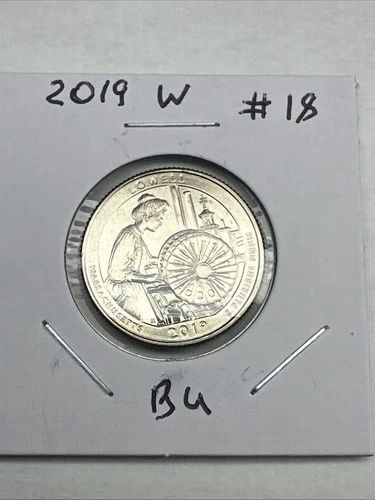 2019-W Lowell Massachusetts WEST POINT Quarter BU / UNC "From Bank Roll"