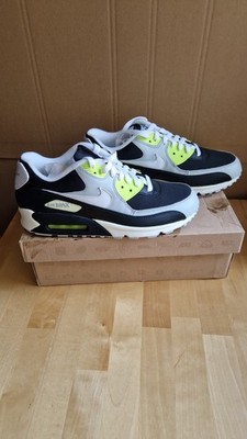 Nike Air Max 90 Black/White/Volt - Größe 42,5 - 325018-095 