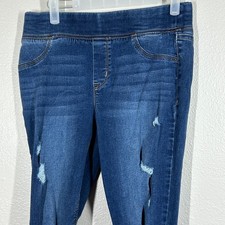 Old Navy Rockstar Jeggings Womens Size 4 Blue Distressed Stretch Skinny Jeans