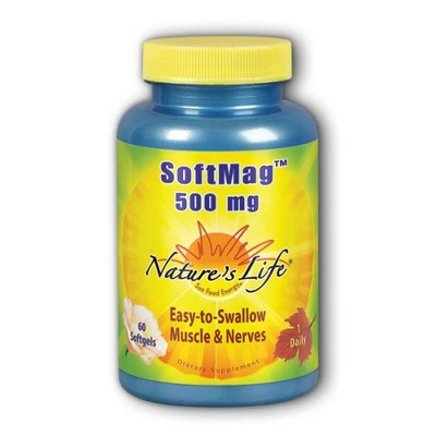 Magnesium Soft 60 softgels 500 mg by Nature's Life