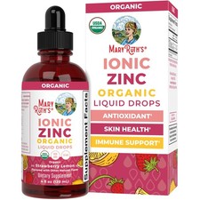 Organic Liquid Zinc Supplement for Kids  Adults  Immune  Skin Health  Ant...