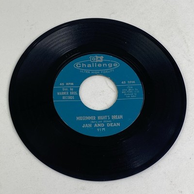Jan And Dean - Midsummer Night's Dream / Heart And Soul (45rpm) Challenge
