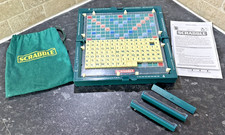 Vintage Mattel Pocket Scrabble Travel Magnetic Board Game Hardcase