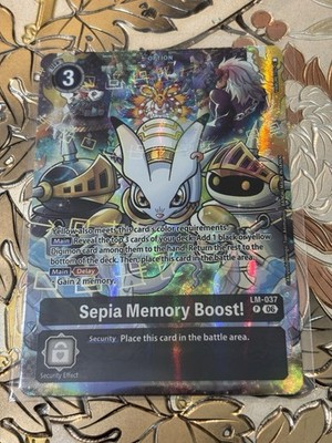 Digimon Card Game Sepia Memory Boost! (Alternate Art) LM-037 Promo