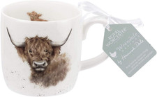 Image of Royal Worcester Wrendale Highland Cow Mug, Multi-Color, 310ml