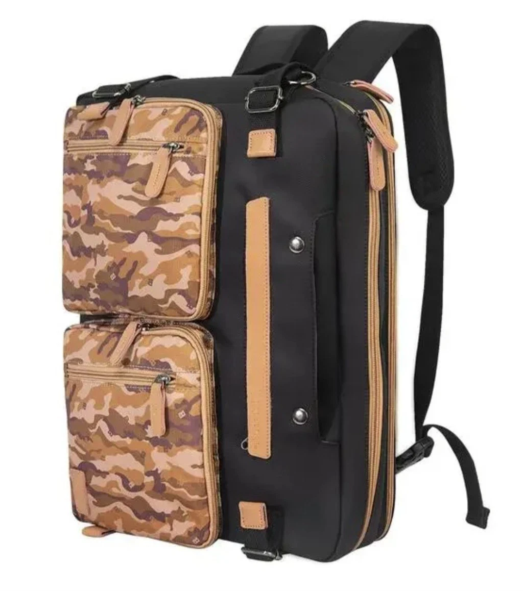 3 in 1 Computer Backpack 17.3 In Laptop Work Bag, Briefcase Desert