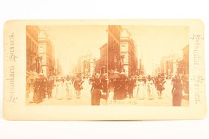 Late 1800s Standard Series Stereoview Photo - 5th Avenue in New York City V26