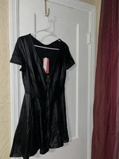 Romwe Goth Dress- Halloween Costume/ Dominatrix- Size L- NWT