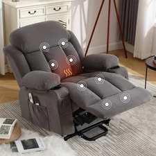 Massage Heat Power Lift Recliner Chair Electric Elderly Sofa Heated USB Port