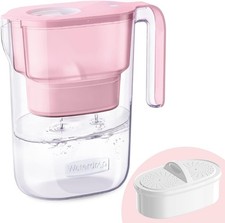Kühlschrank Wasserfilterkrug 2,5L BPA Frei Rosa NSF  Filteranzeige