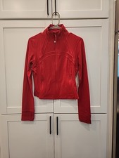 NWT Lululemon Define Nulu Jacket Coat Cropped Dark Red Size 8 SOLD OUT