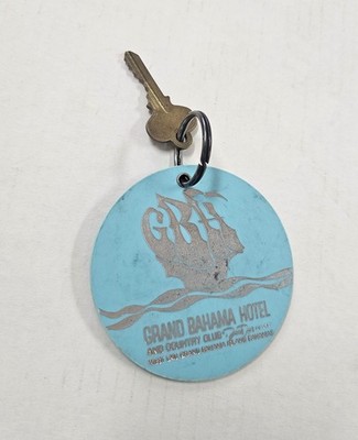 GRAND BAHAMA HOTEL  and  COUNTRY CLUB Vintage Key and Fob West End Grand Bahama