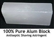 Bloque antiséptico natural para después del afeitado ALUM Block 100 g cada desodorante cuidado de la piel