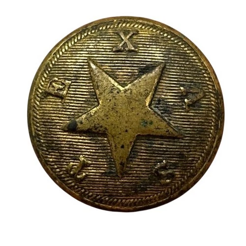 Civil War Texas Coat Button Confederate CSA Hyde & Goodrich New Orleans Patina