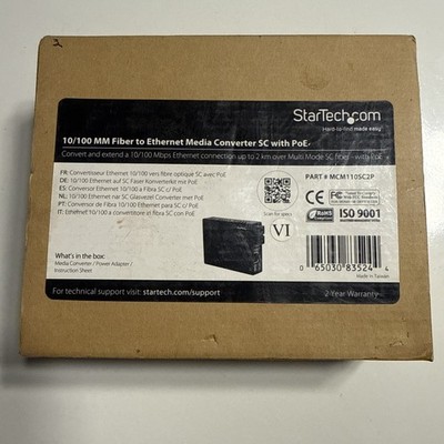 STARTECH.COM MCM110SC2P CONVERT AND EXTEND A 10/100 MBPS ETHERNET CONNECTION UP 
