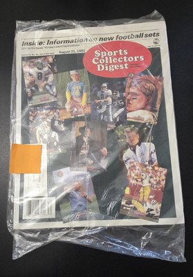 Sports Collectors Digest August 21 1992 Pro Line Football Cover Sealed