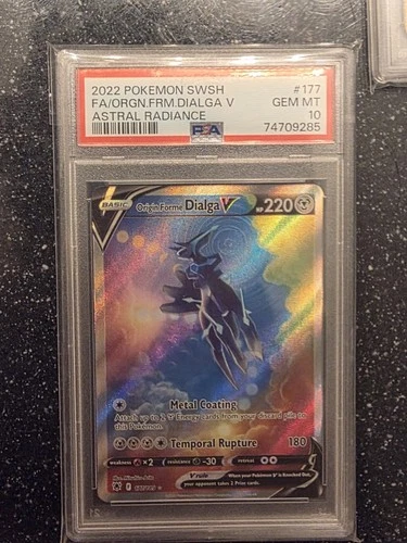 Pokemon Origin Forme Dialga VSTAR Astral Radiance Ultra Rare Card #114 PSA 10