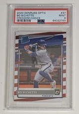 2020 Donruss Optic Bo Bichette /45 PSA 9 RC #37 Blue Jays Mets Star Low Pop