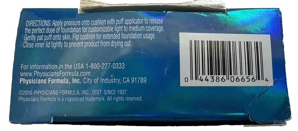 RARE Physicians Formula MINERAL WEAR  Cushion FOUNDATION 6656 LIGHT New In Box - Image 3 of 3