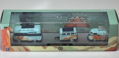 M2 1959 VW Double Cab Truck USA Model & 1960 VW Delivery Van, Trailer R85 25-07
