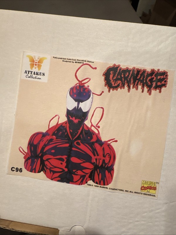 Carnage Bust Edition  Attakus Action Statue BOMBYX