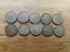 US Morgan Silver Dollar - Lot of 10 coins - circulated MT15