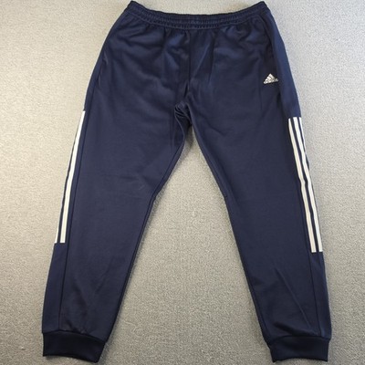 Adidas Sweatpants Mens XL Navy Athletic Joggers Pockets Stretch