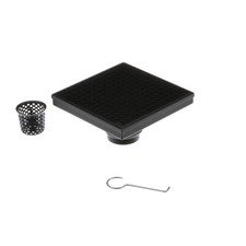 Oatey Designline 6 x6 Stainless Steel Shower Drain w/Drain Cover in Matte Black