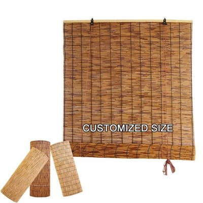 Bamboo Shades Outdoor,Roll Up Reed Shade,Bamboo Shades for Indoor Windows,Custom