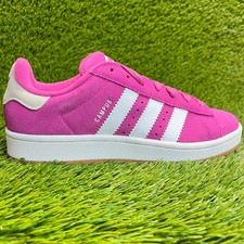 Adidas Campus 00s Girls Size 6.5Y Pink White Gum Athletic Suede Shoes Sneakers