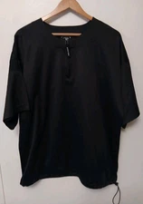 Easton Pullover Batting Cage Jacket Mens Large 1/4 Zip Vented Baseball/Softball