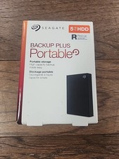 Seagate Backup Plus 5TB, External, 5400 RPM, 2.5in. STHP5000400 Hard Drive NEW