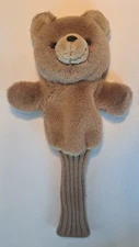 Vintage ASI 62960 Plush Teddy Bear Hand Puppet With Forearm Sleeve